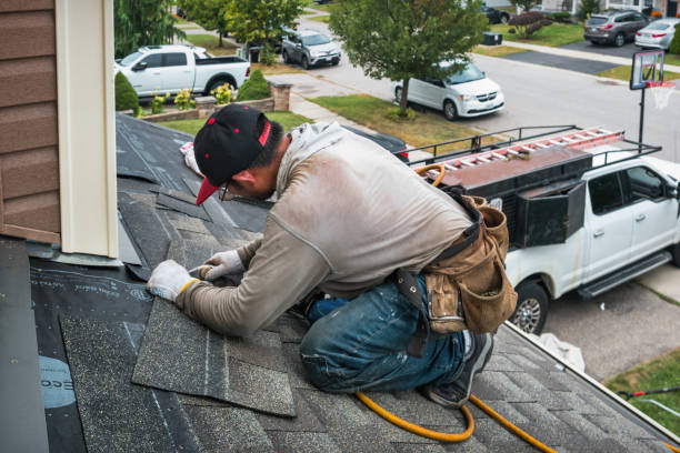 Professional Flat Roof Repair technician working in Lenni, PA